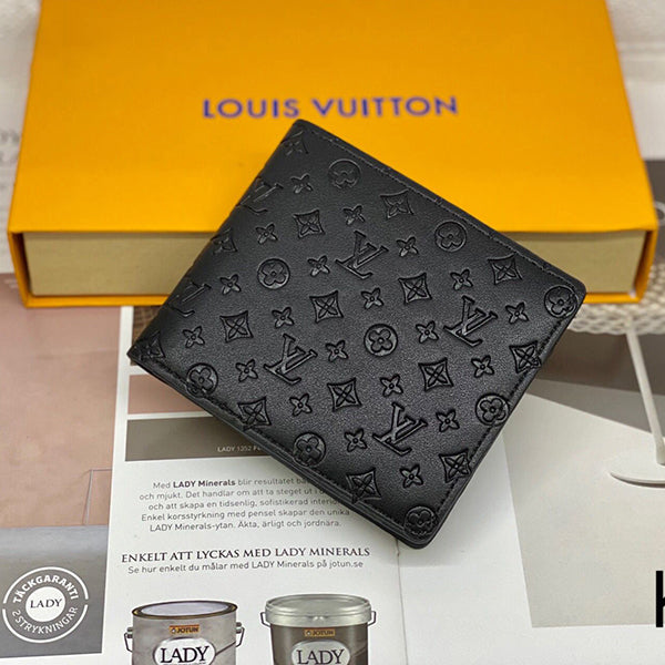 Louis vuitton LV New Women's Long Wallet Cowhide Leather Wallet Mobile Wallet Zero Wallet Anti t