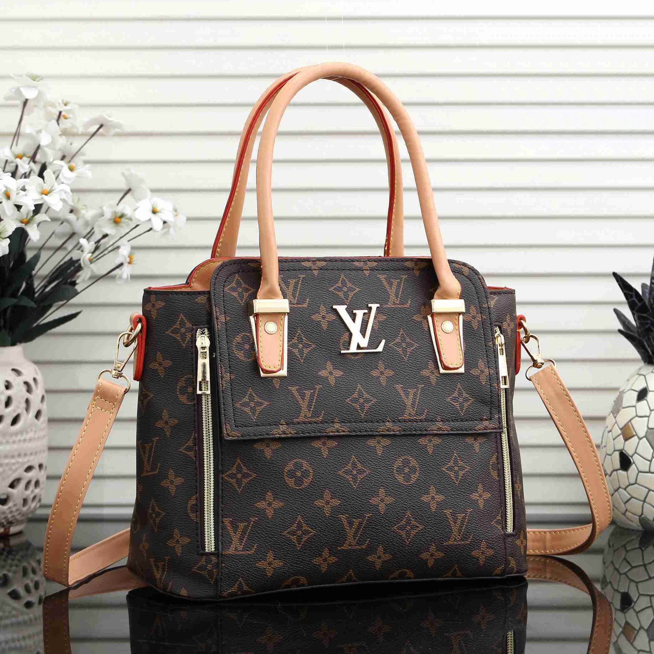 Louis Vuitton LV Fashion Leather Handbag Satchel Tote