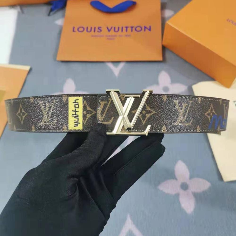 Louis Vuitton LV Fashion Classic Print Convex Buckle Belt