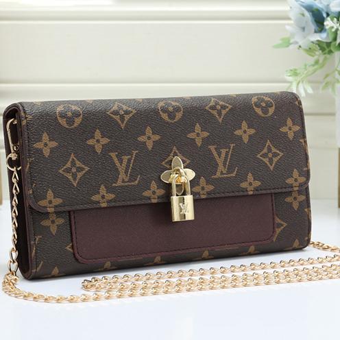 Louis Vuitton Women Fashion Leather Chain Crossbody Shoulder Bag Satchel