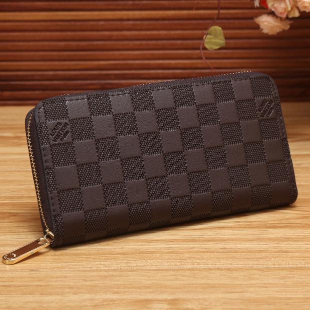 Louis Vuitton LV Women Shopping Fashion Leather Zipper Wallet Pu