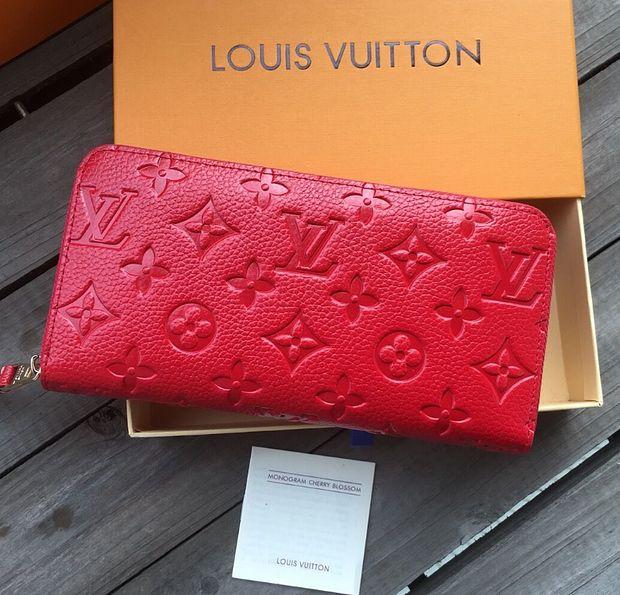 Louis Vuitton LV Women Fashion Leather Purse Wallet