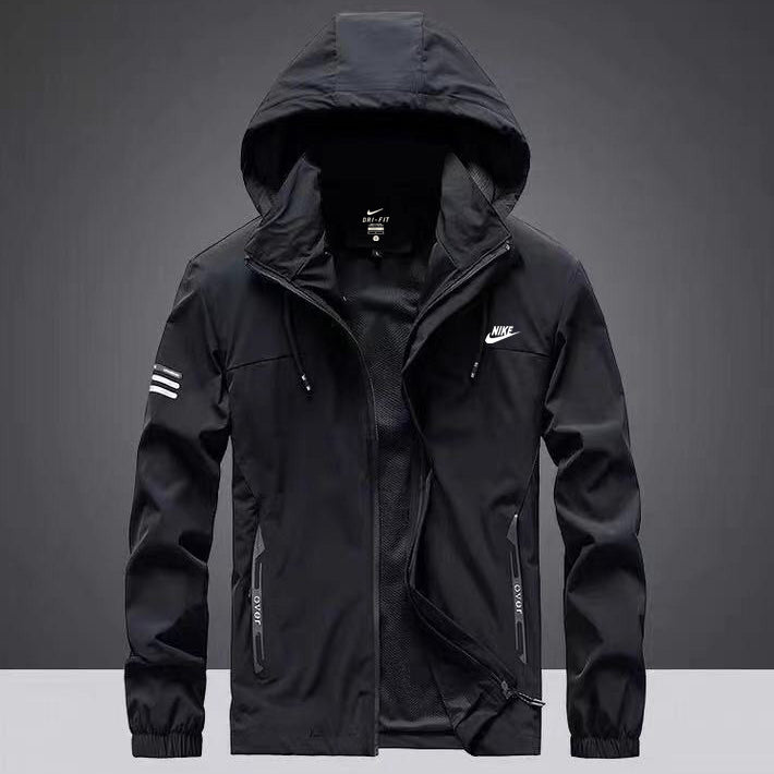 Nike Fashion Classic Hooded Zipper Windbreaker Coat