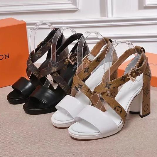 Louis Vuitton Women Fashion Casual Heels Shoes Sandals Shoes