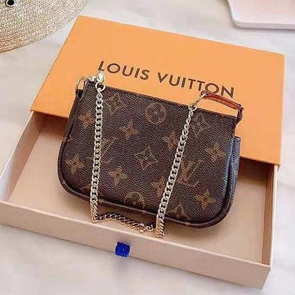 LV Louis Vuitton Popular Women Leather Satchel Shoulder Bag Hand