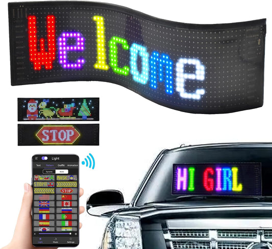 LED Message Writing Board - 32X24 Flashing Illuminated Erasable Neon Sign  with