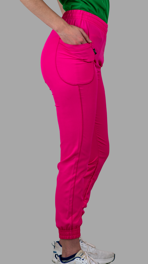 Women's Scrub Jogger Pants 901 Fuchsia