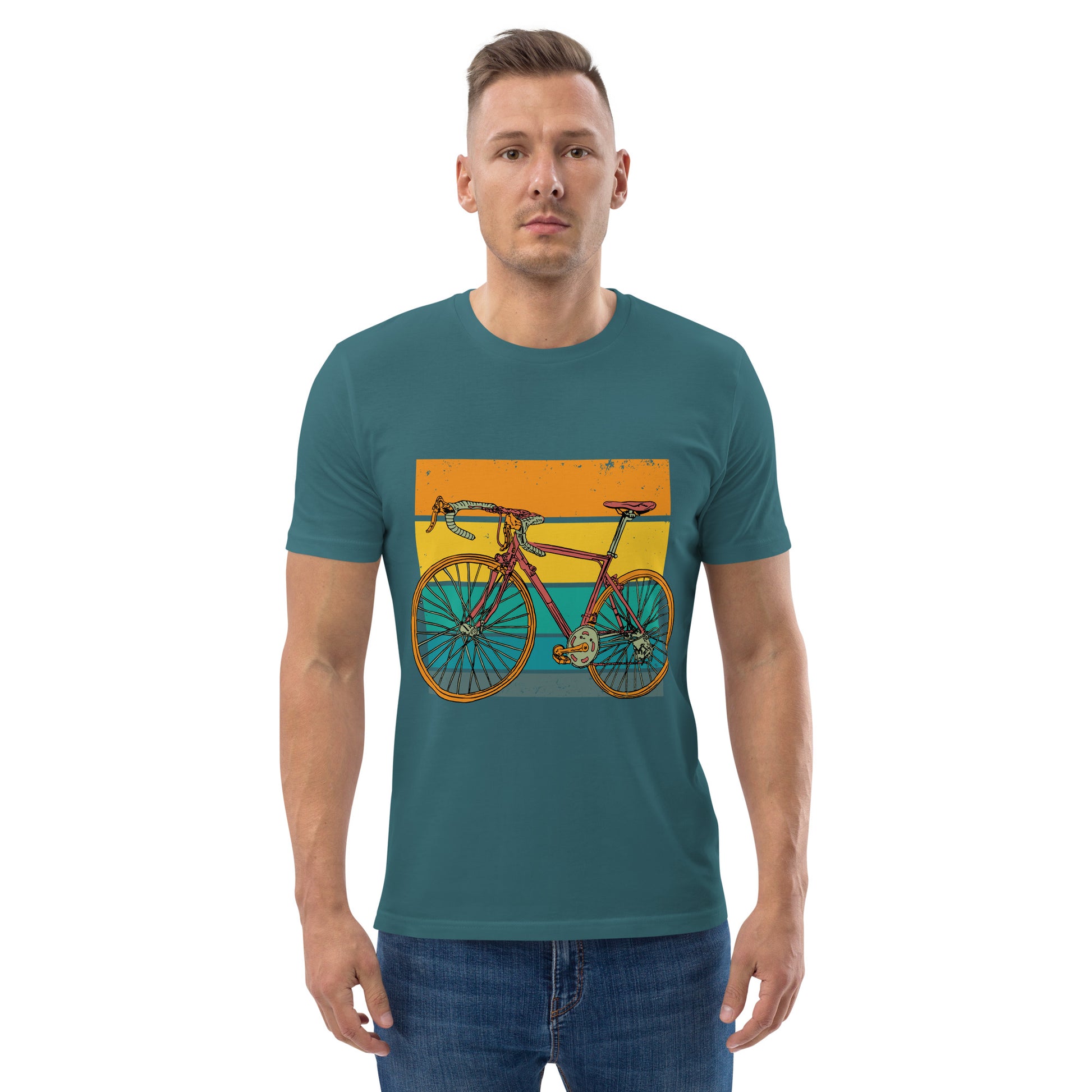 Unisex-Bio-Baumwoll-T-Shirt "Fahrrad" uckermarkt