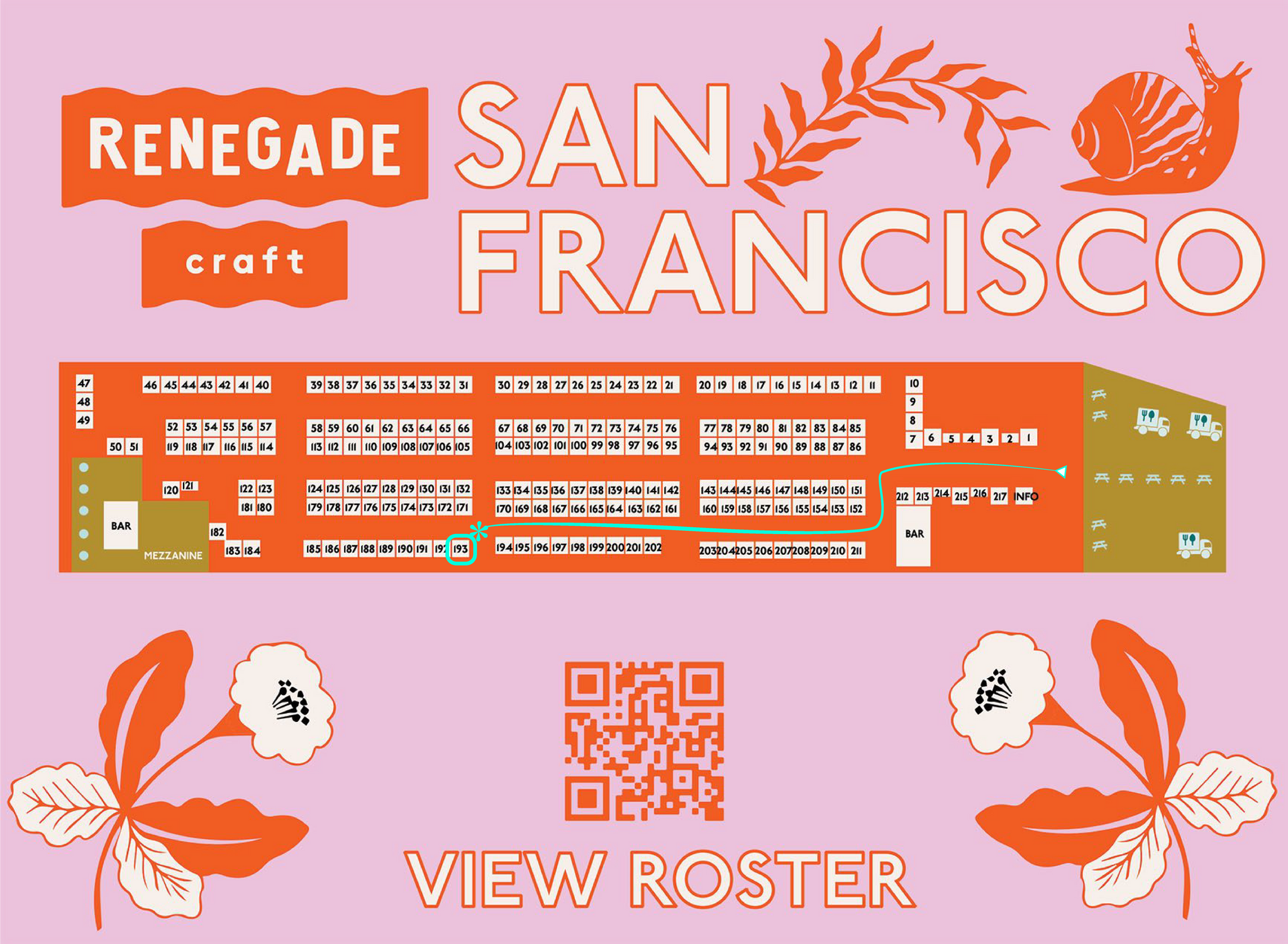 San Francisco Event Map by Renegade Craft