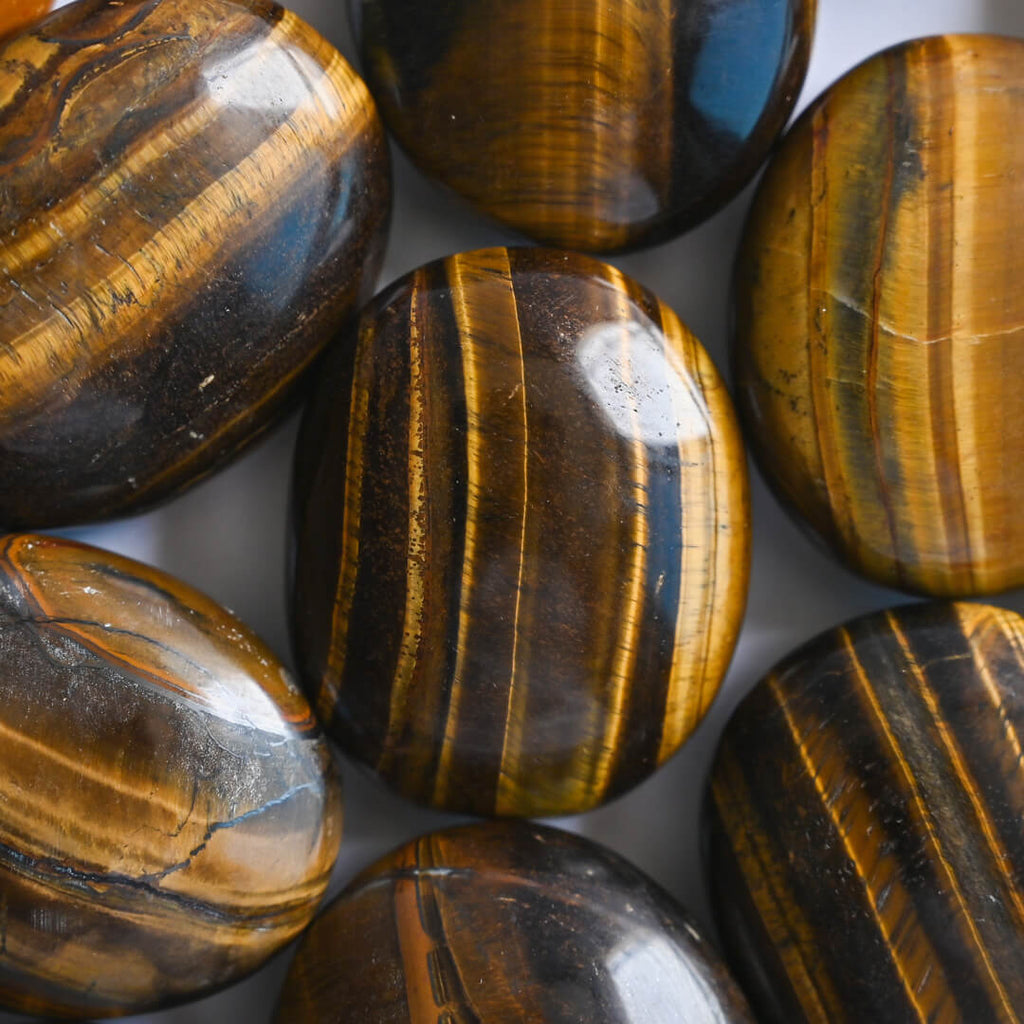 Tigers's Eye Palm Stones