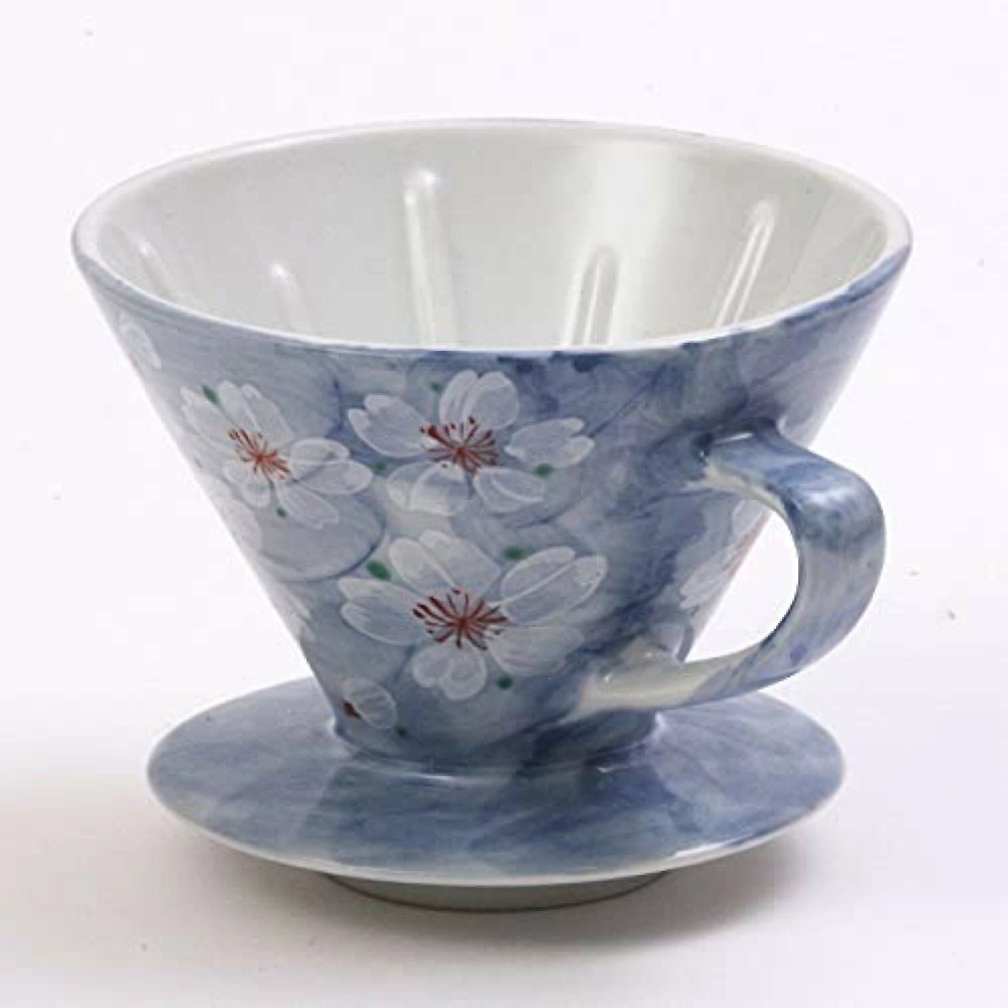 日本製bloom 弥生花陶瓷濾杯美濃燒藍色 日出處