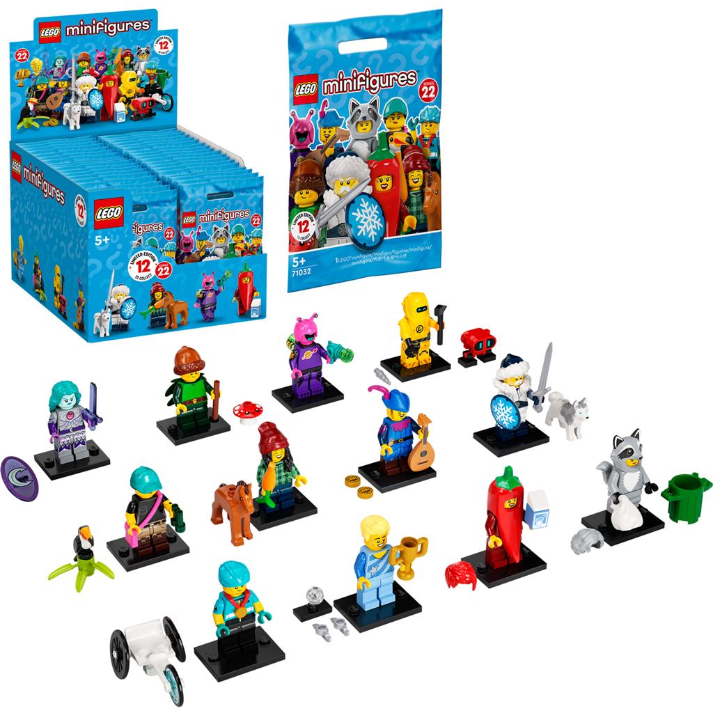 vlotter merk rekken LEGO 71032 Minifiguren Series 22 (BOX) | 36 zakjes | Bricks4fun