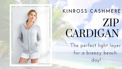 Zip Hoodie by Kinross Cashmere at Jophiel