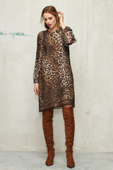 Luisa Cerano Leopard Dress at Jophiel 