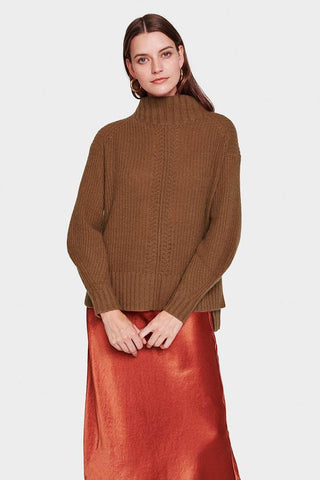 Recycled Cashmere Rib Turtleneck by Luisa Cerano