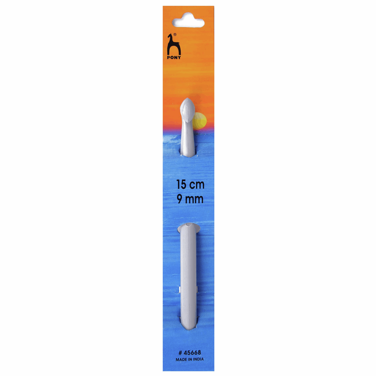 Pony Classic 15 cm Plastic Crochet Hooks Grey