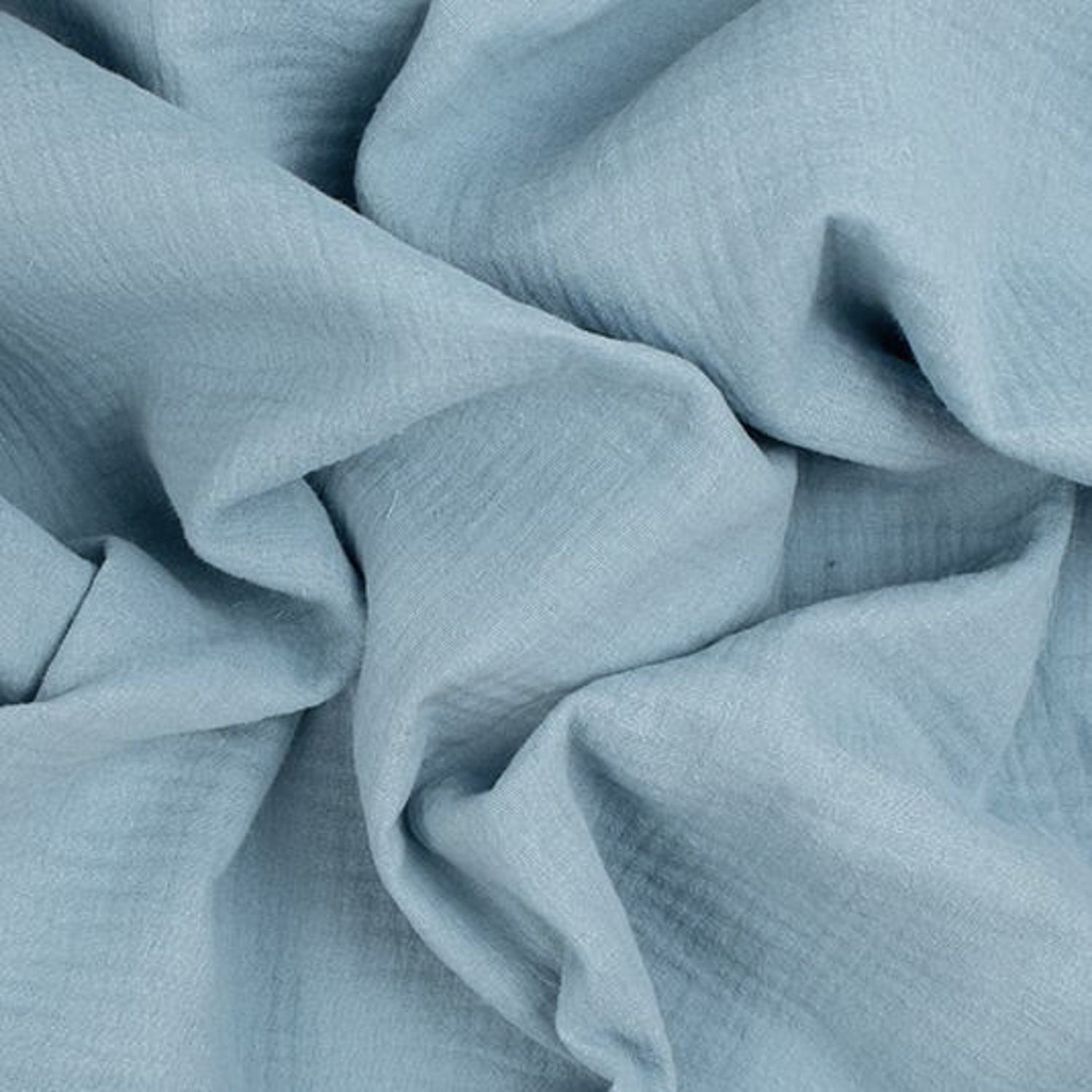 Cotton Double Gauze Teal  Fabric Collection Brisbane