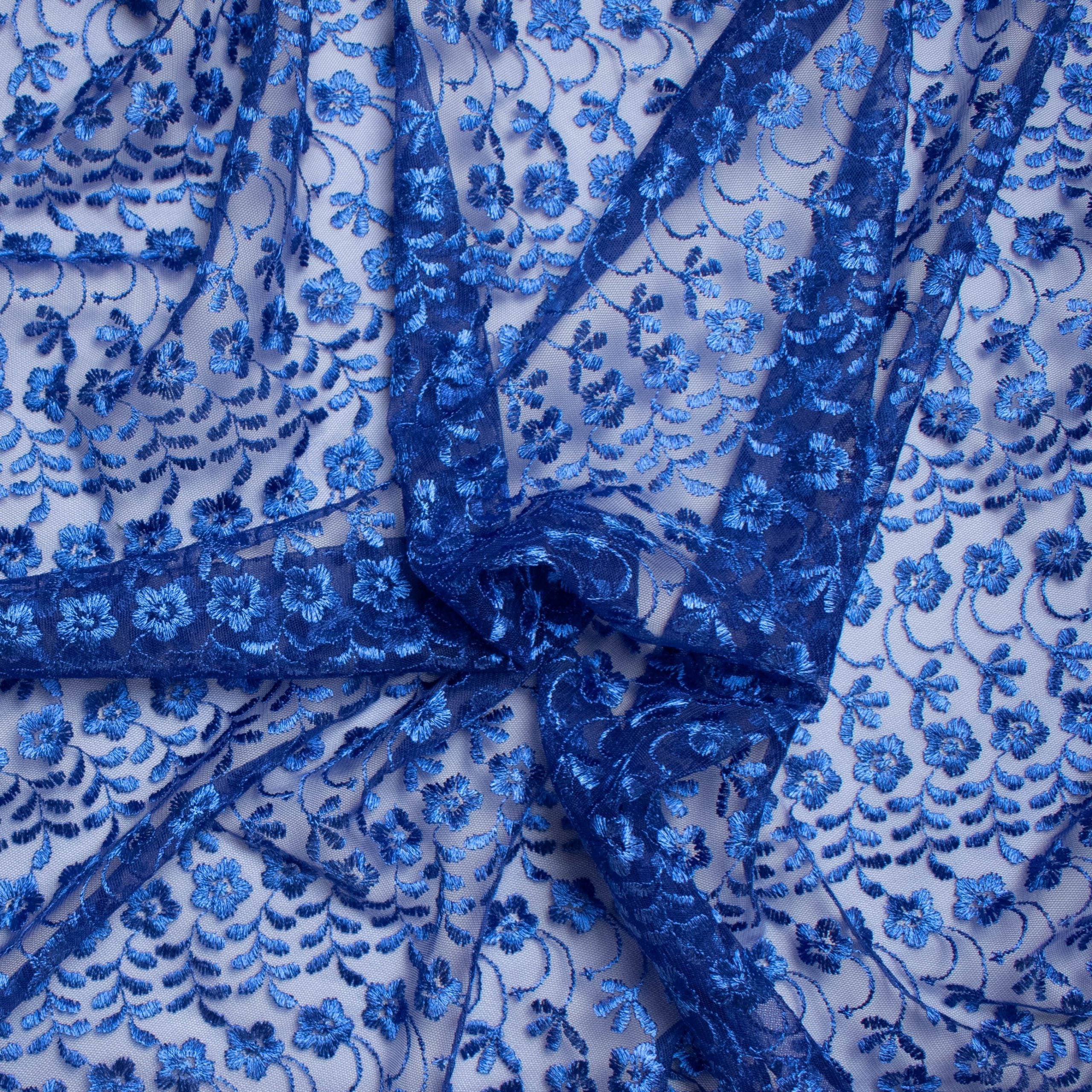 Embroidered Blue Lace