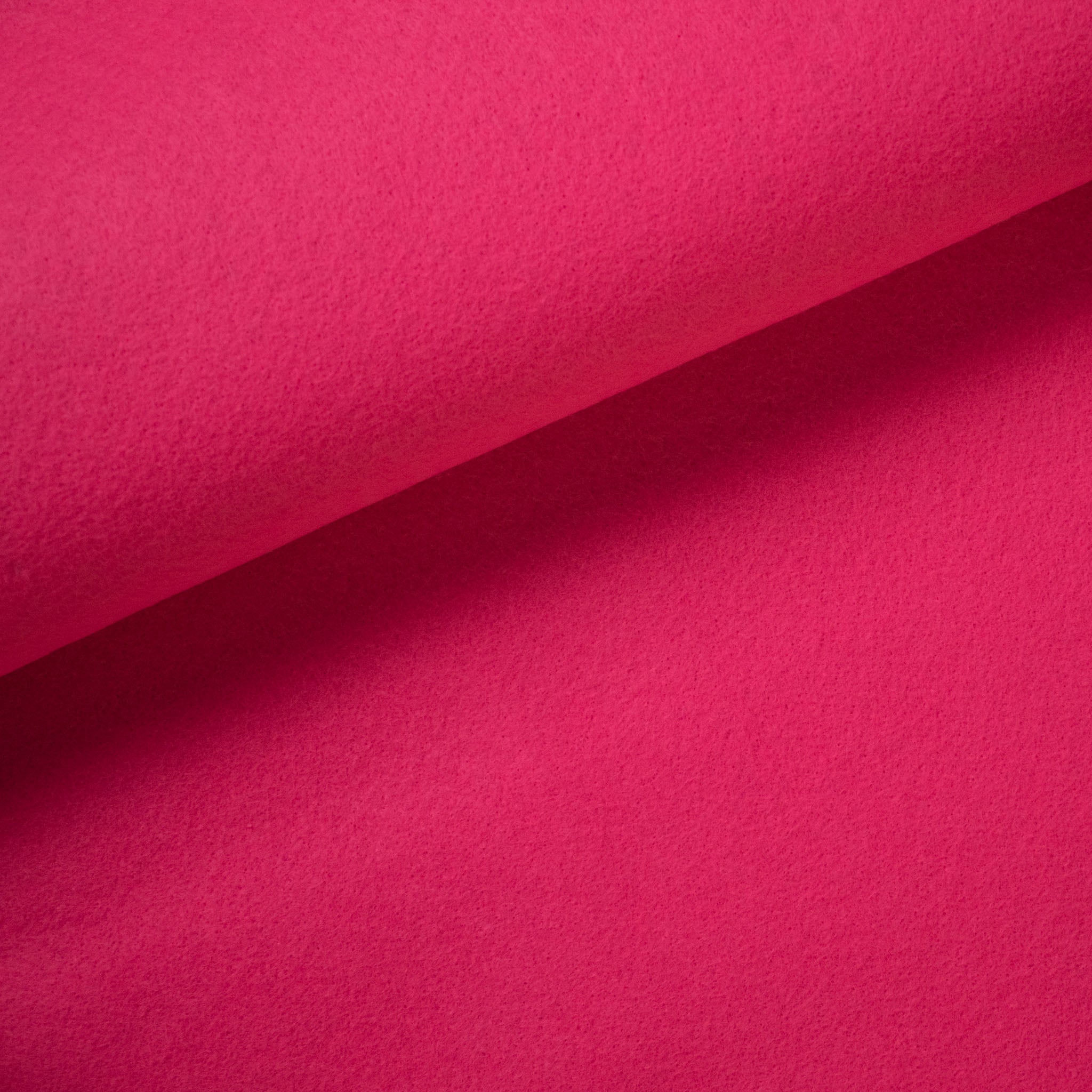 Cerise Pink Felt, Wool-Mix Cerise Pink Felt Per Metre