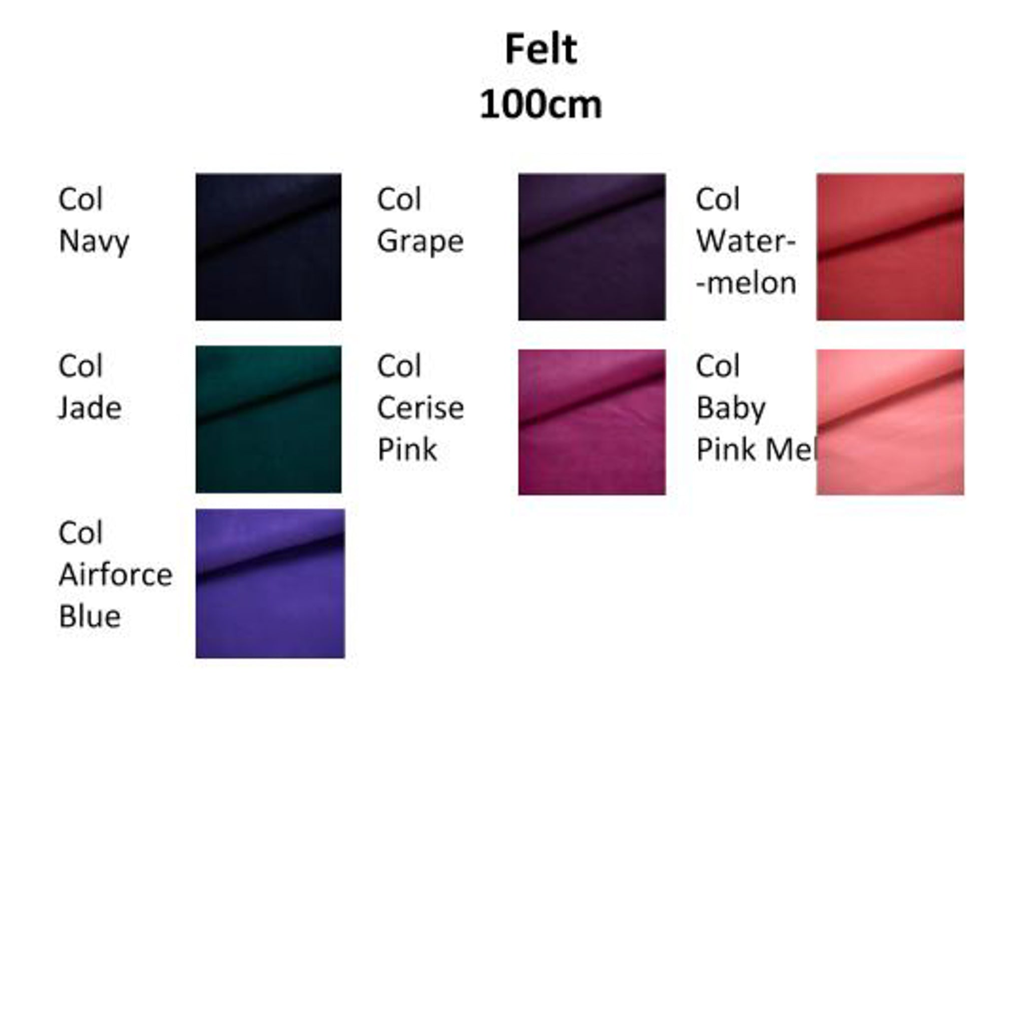 Felt (100CM) – Homecraft Textiles