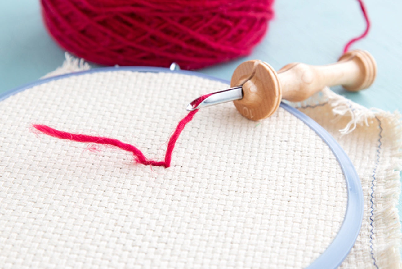 Making a Punch Needle Frame Using $5 canvas stretcher bars  Punch needle,  Punch needle patterns, Punch needle embroidery