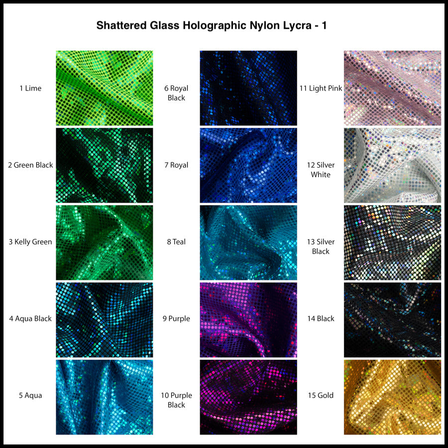Shattered Glass Holographic Nylon Lycra – Homecraft Textiles