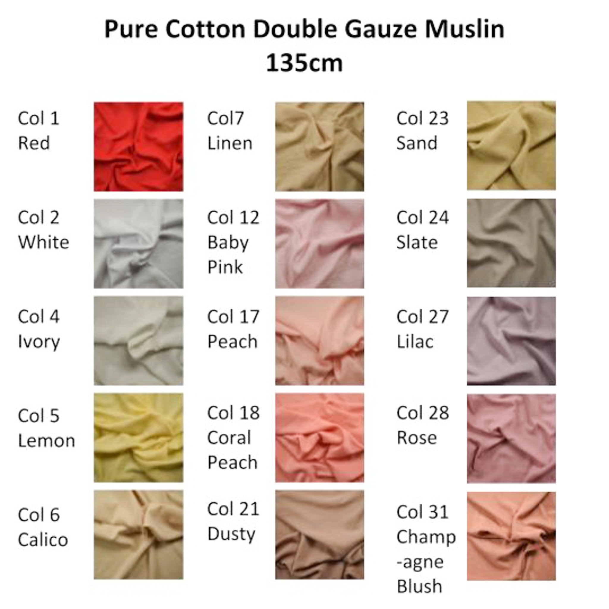 Double Gauze Muslin – Homecraft Textiles