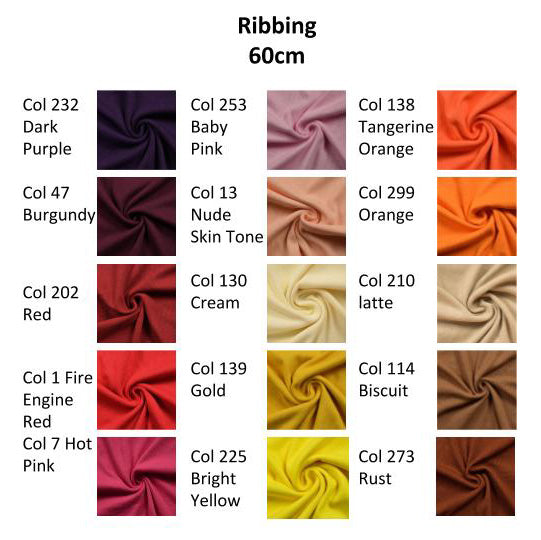 Ribbing by the 0.5M – Homecraft Textiles