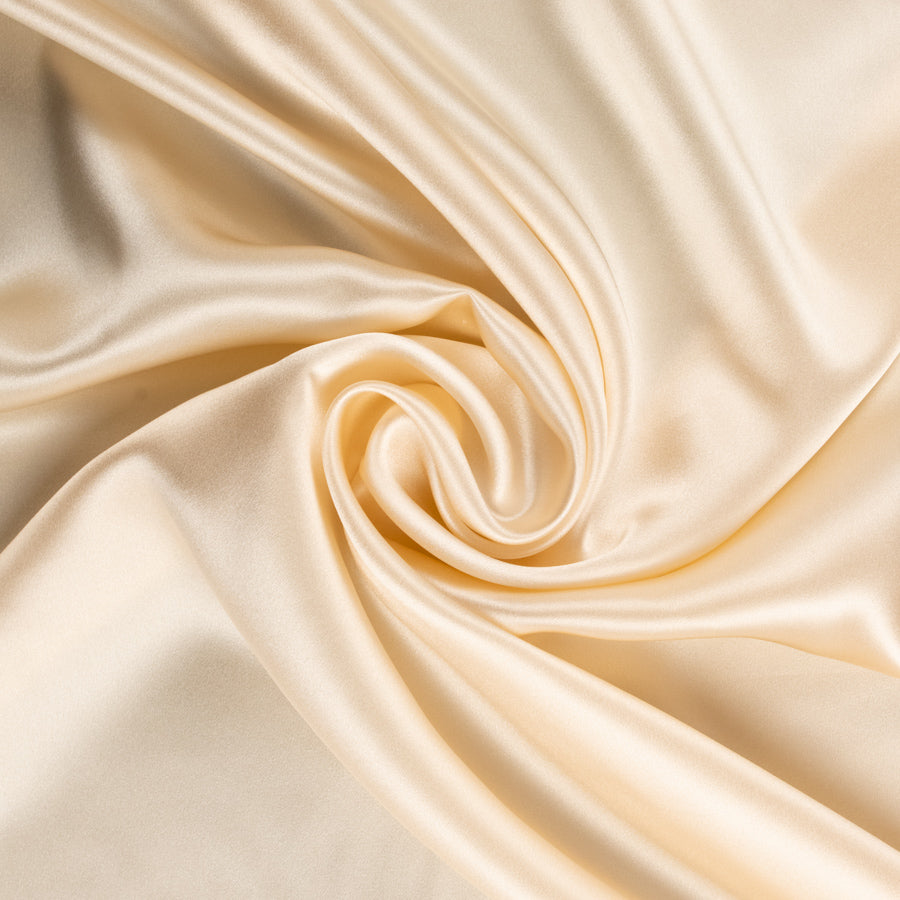 Gold 100 % Pure Charmeuse Silk/ Pure Mulberry Silk Fabric by the Yard/ 19mm  Silk/premium Silk/natural Silk/hand Dyed Silk 