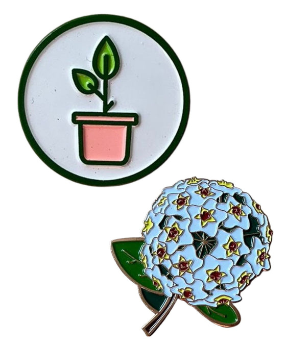 Root Houseplants Enamel Pin Badges Image 1