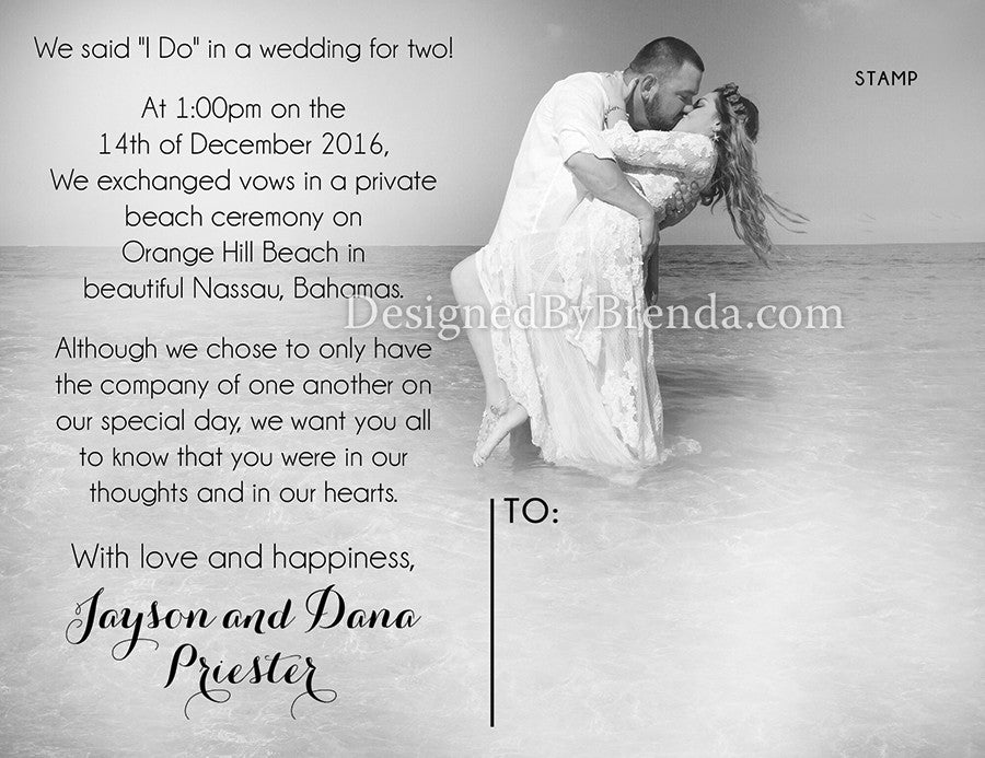 Inexpensive Wedding Announcement Postcards With Photos Free