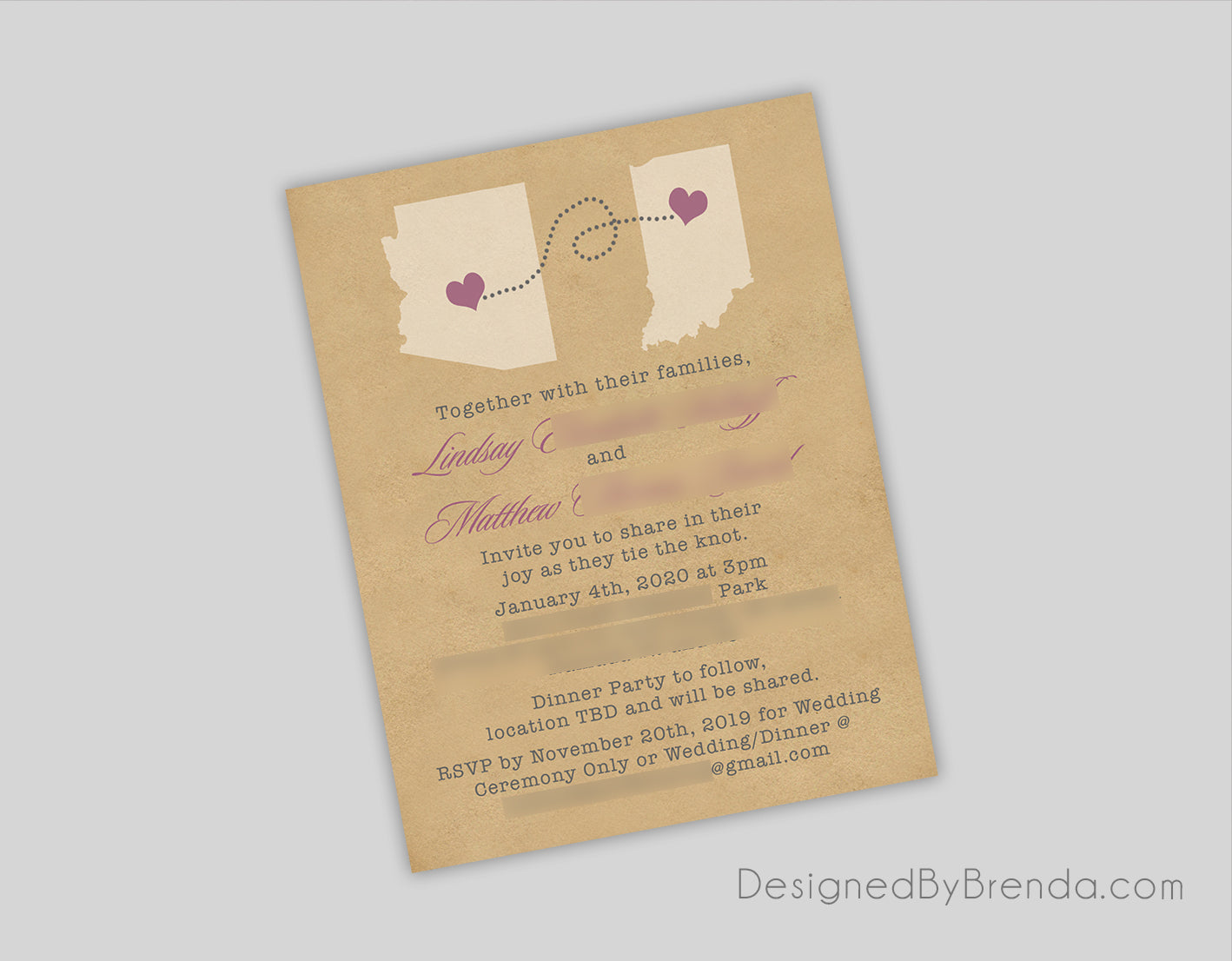 rustic kraft paper