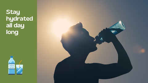 Staying hydrated all day long is an important part of a plant-based diet.
