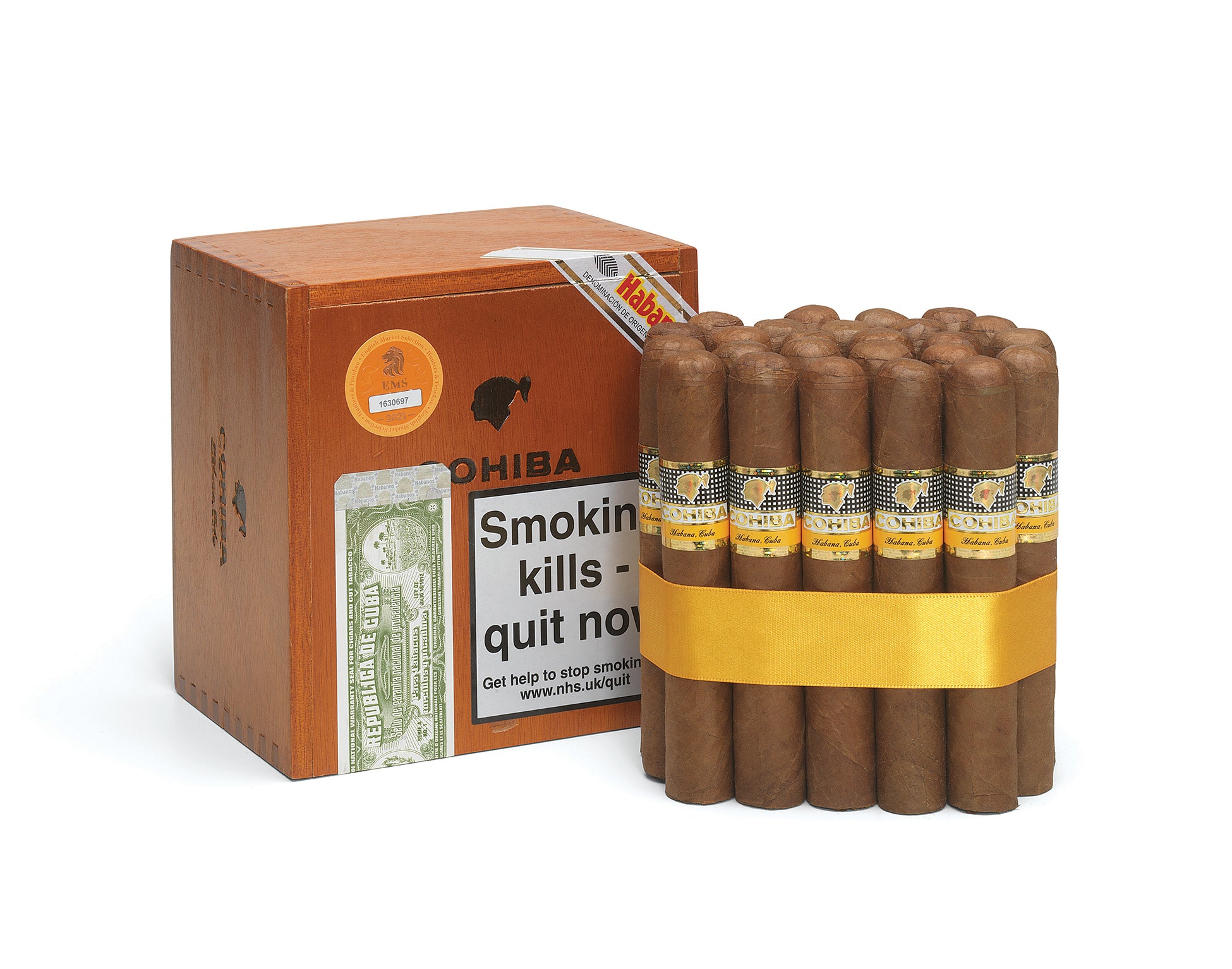 Cohiba Robustos Box of 25 Cuban Cigars