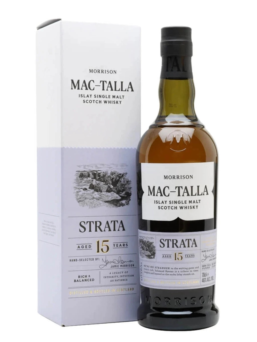 Mac Talla Strata 15 Year Old Islay Single Malt Scotch Whisky - 70cl 46.00%