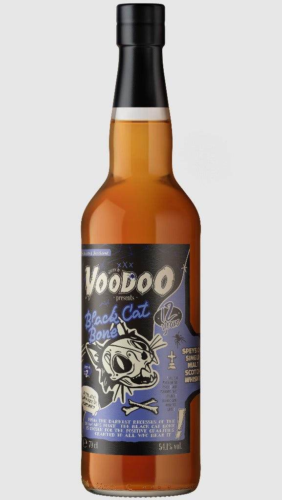 Voodoo Black Cat Bone 12 Year Old Speyside Single Malt Scotch Whisky - 70cl 54.1%