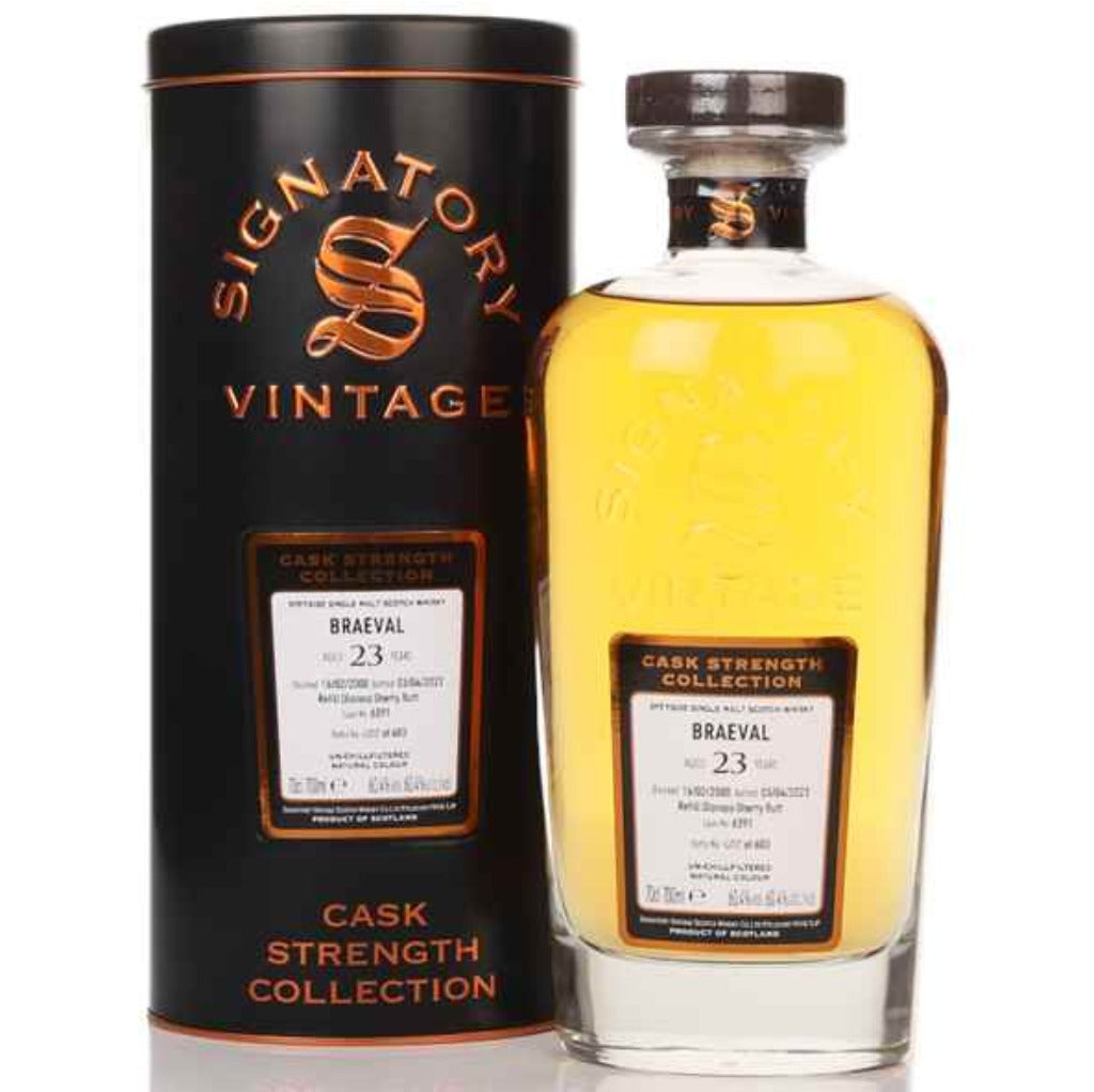 Braeval 23 Year Old Signatory Cask Strength Single Malt Scotch Whisky - 70cl 60.4%