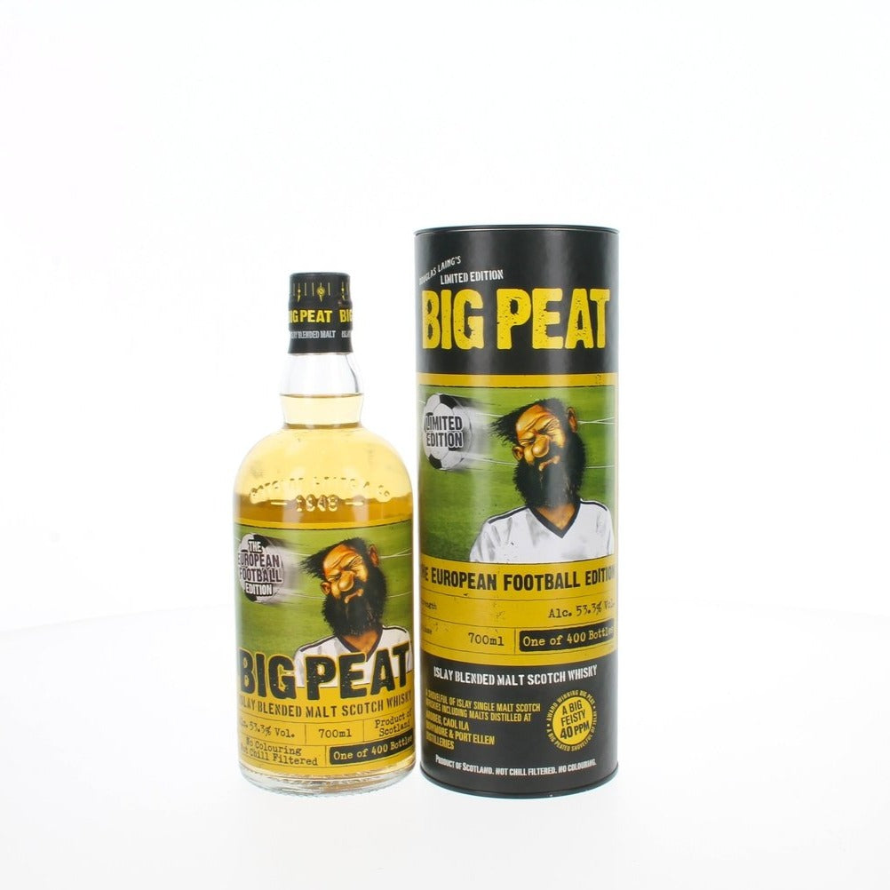 The Really Good Whisky Company Big Peat The European Football Limited edition Blended Malt Scotch Whisky - 70cl 53.3%