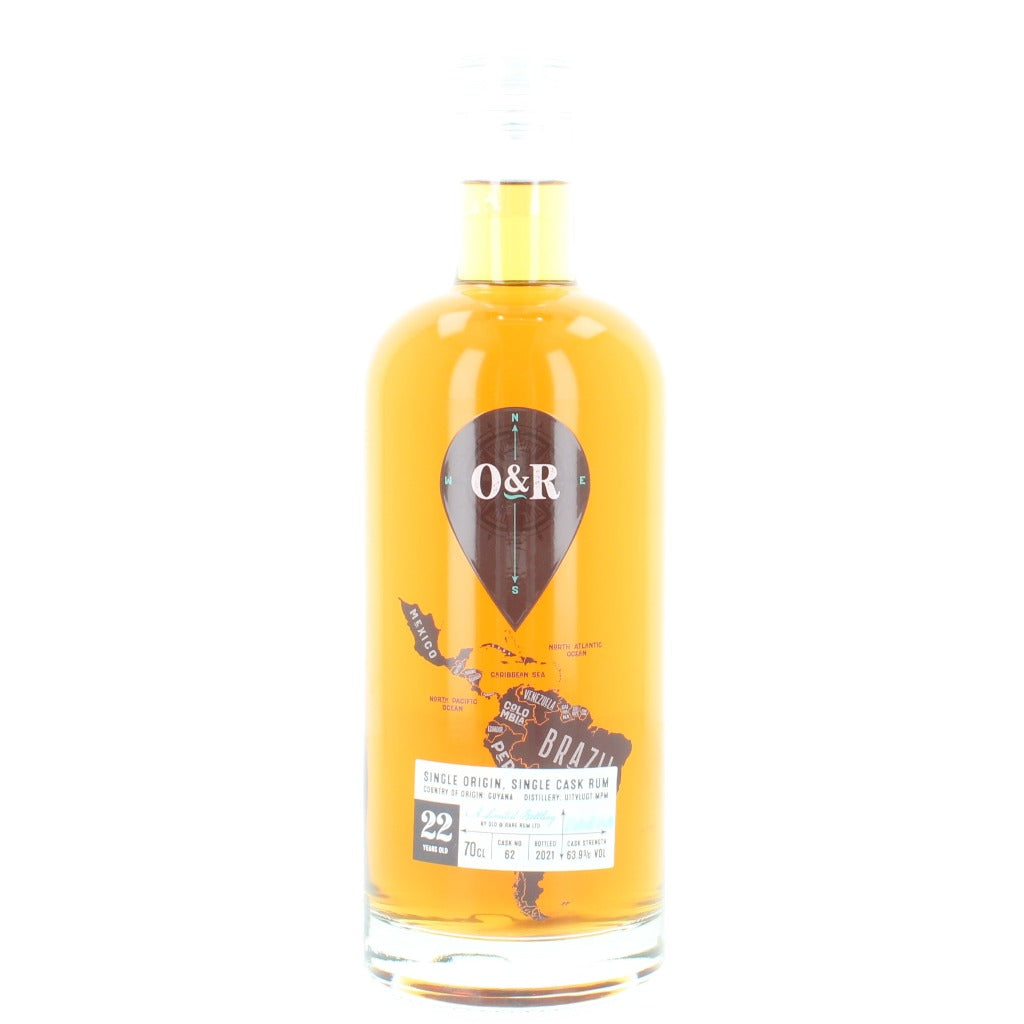 Uitvlugt 22 Year Old O&R Cask Strength Guyana Rum - 70cl 63.9%