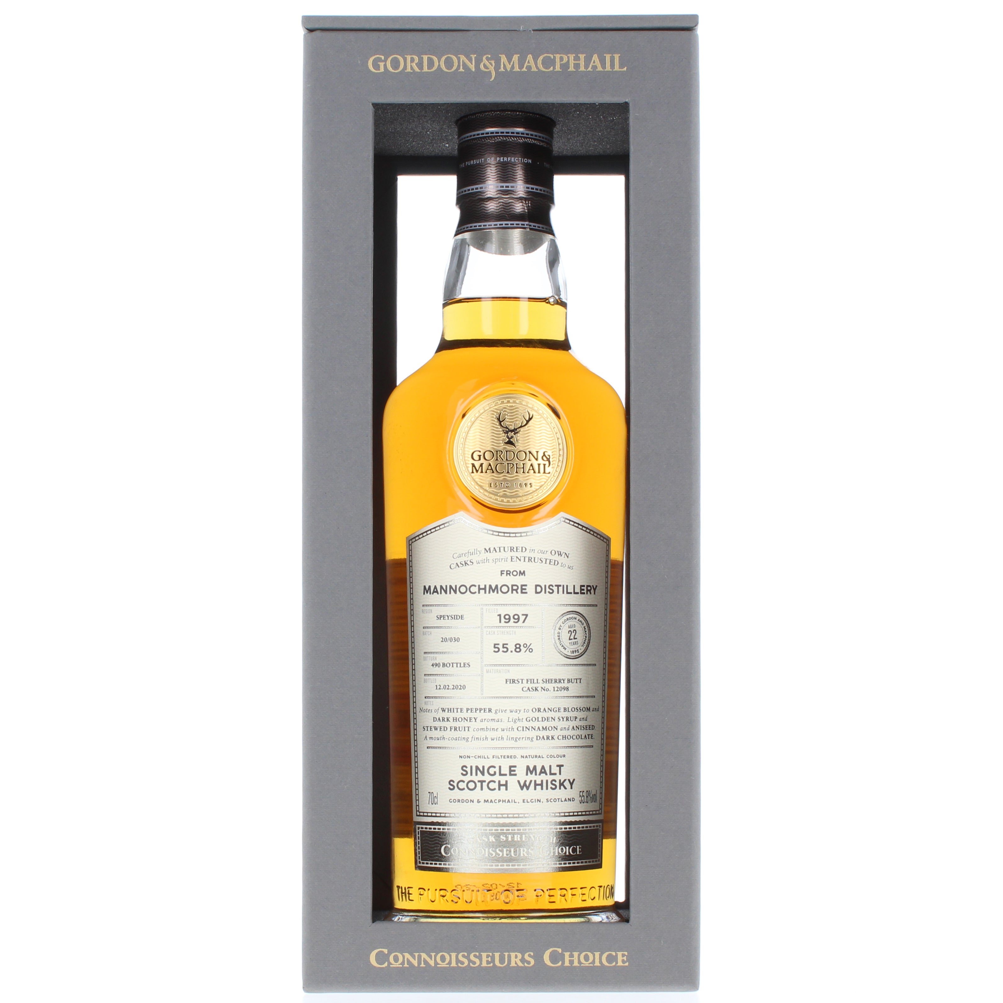 Mannochmore 22 Year Old 1997 Connoisseurs Choice (Gordon & MacPhail) - 70cl 55.8%