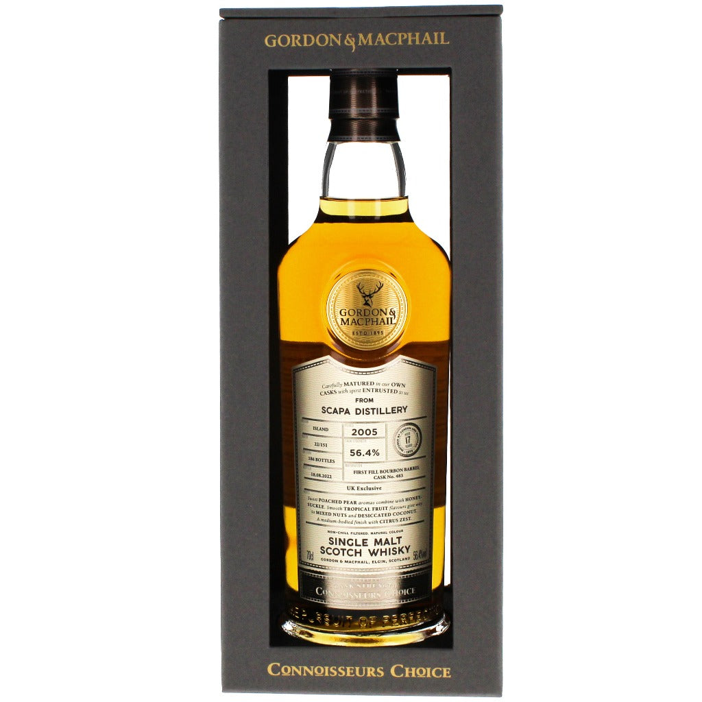 Scapa 17 Year Old 2005 Gordon & MacPhail Single Cask Single Malt Scotch Whisky - 70cl 56.4%