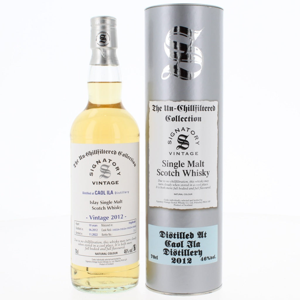 Caol Ila 10 Year Old 2012 Signatory Single Malt Scotch Whisky - 70cl 46%