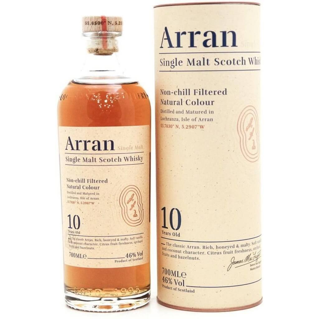 Arran 10 Year Old Single Malt Scotch Whisky - 70cl 46%