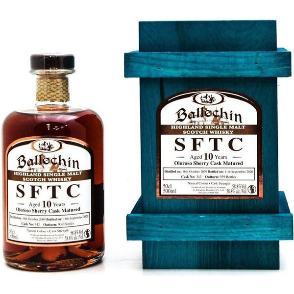 Ballechin 2009 Straight From The Cask 10 Year Old Sherry Matured - 50cl 58.8% 0