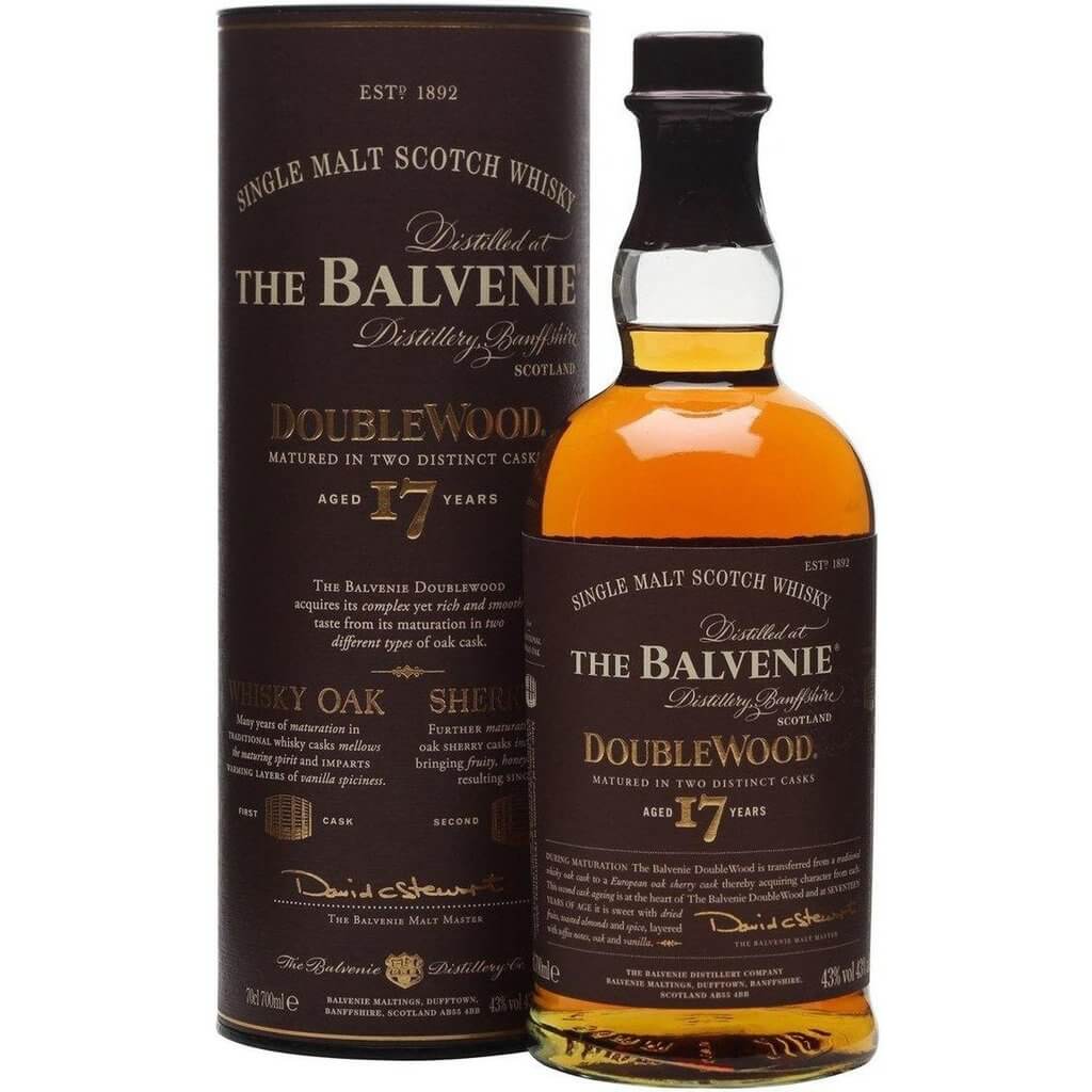 Balvenie 17 Year Old DoubleWood Single Malt Whisky - 70cl 43%