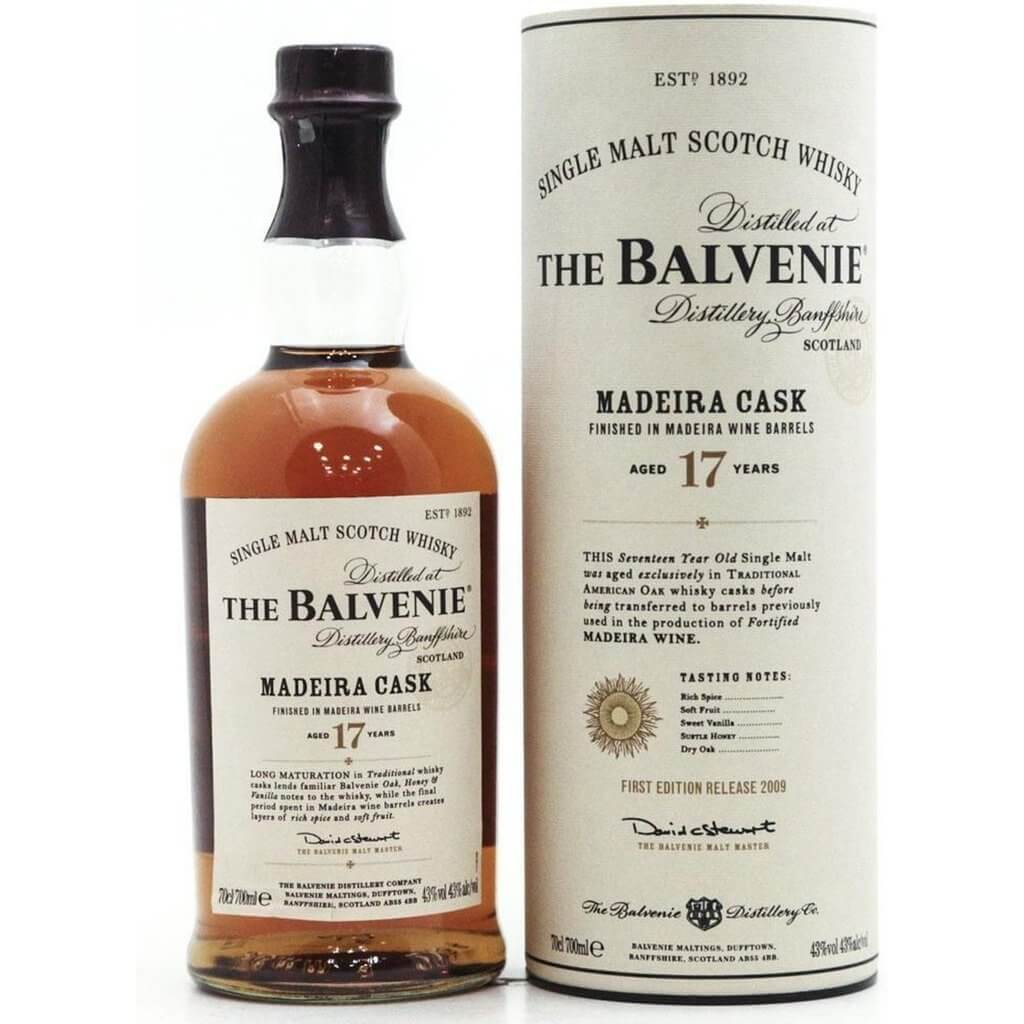 Balvenie 17 Years Old Madeira Cask First Edition 2009 Whisky - 70cl 43%
