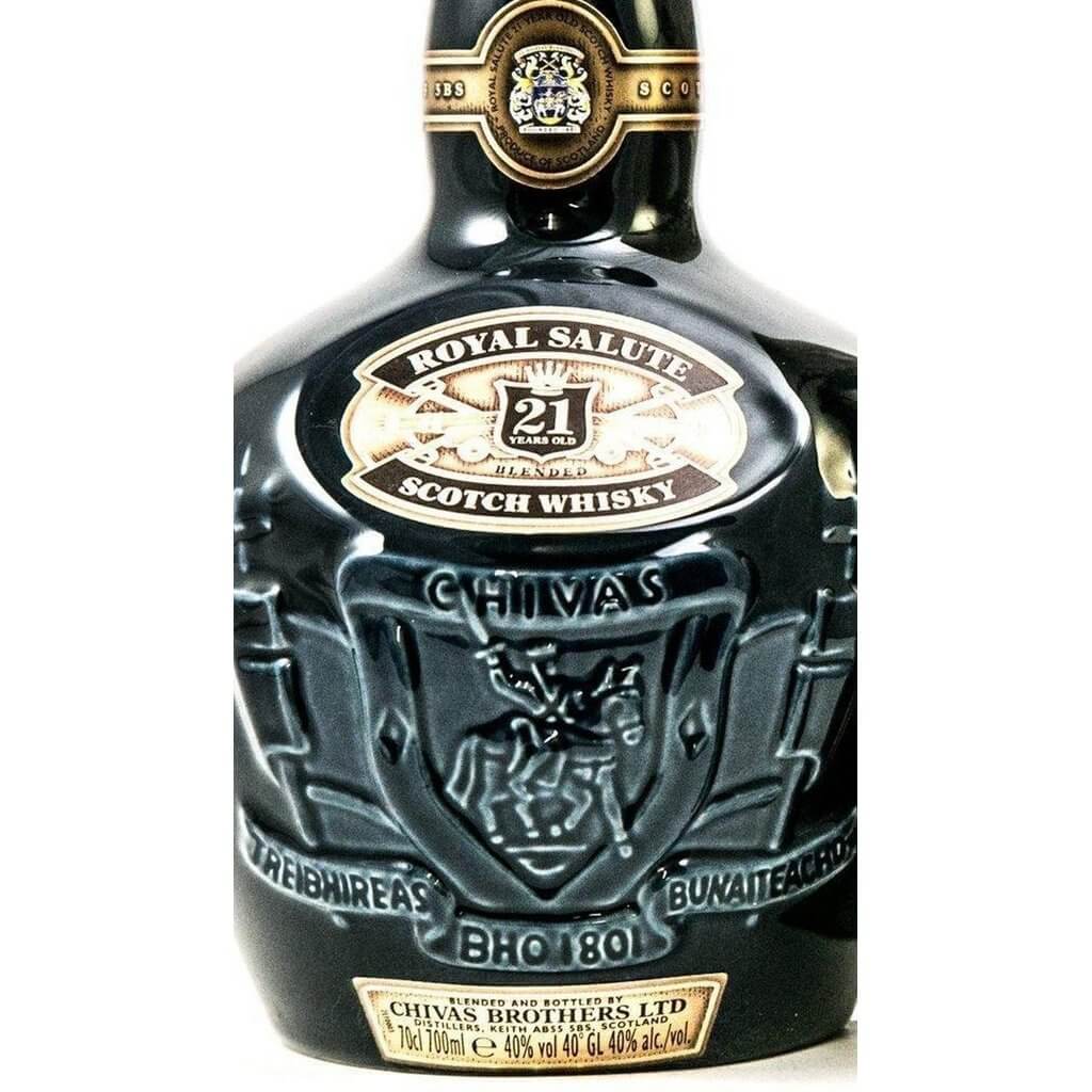 Chivas Brothers - Royal Salute Chivas Royal Salute 21 Year Old Whisky Sapphire Flagon with Gift Bag