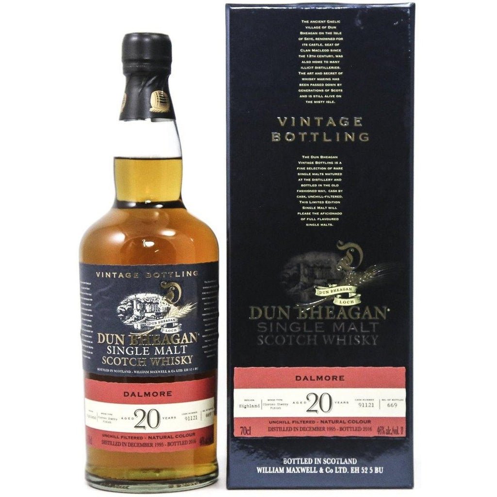 Dalmore 20 Year Old Whisky Old Dun Bheagan 1995 The Really Good