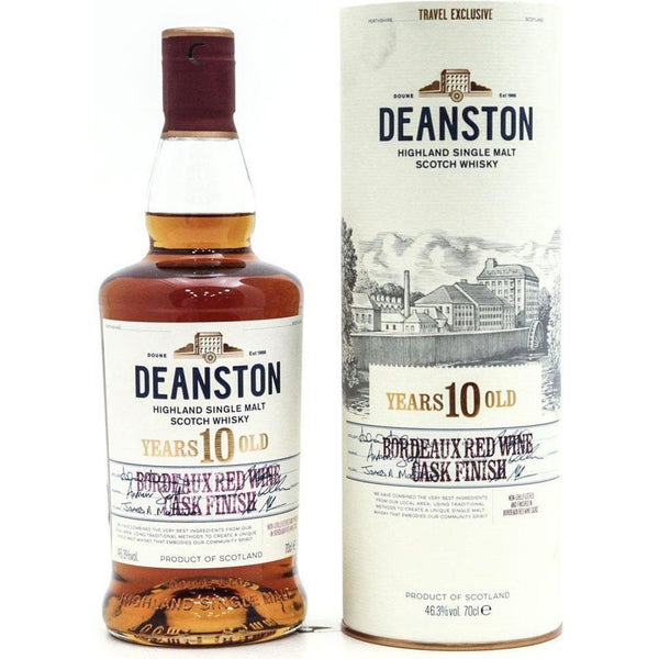 Deanston 10 Year Old Bordeaux Red Wine Cask Finish Single Malt Scotch Whisky - 70cl 46.3% 0