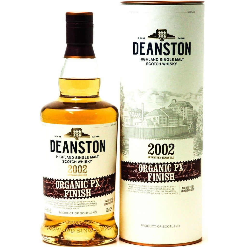 Deanston 17 Year Old 2002 Organic Pedro Ximénez Cask Finish Highland Single Malt Scotch Whisky - 70cl 49.3%